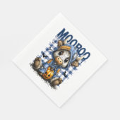 Serviette En Papier Boo Halloween Vache Éffrayante Highland (Coin)