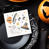 Serviette En Papier Boo Halloween Watercolor