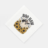 Serviette En Papier Boo Haw Cow Ghost Halloween Occidentale (Coin)