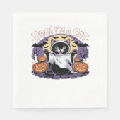 Serviette En Papier Boo Je suis un T-Shirt surdimensionné Chat (Devant)