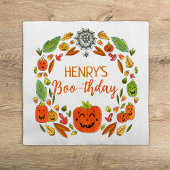 Serviette En Papier Boo-thday Halloween fête d'anniversaire