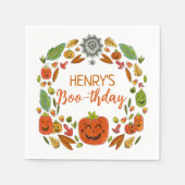 Serviette En Papier Boo-thday Halloween fête d'anniversaire (Devant)