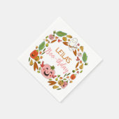Serviette En Papier Boo-thday Halloween rose fête d'anniversaire (Coin)