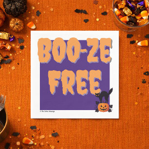 Serviette En Papier Boo‑ze Free Fête d'Halloween Sobre