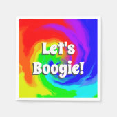 Serviette En Papier Boogie ! Vague de chaleur vive Anniversaire (Devant)