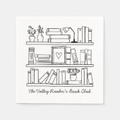 Serviette En Papier Book Club Event Personalized (Devant)