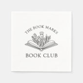 Serviette En Papier Book Club Name Personalized Party (Devant)