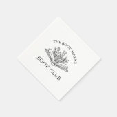 Serviette En Papier Book Club Name Personalized Party (Coin)