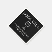 Serviette En Papier Book Club Reading Between Wines (Coin)