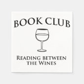 Serviette En Papier Book Club Reading Between Wines (Devant)