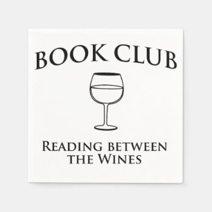 Serviette En Papier Book Club Reading Between Wines