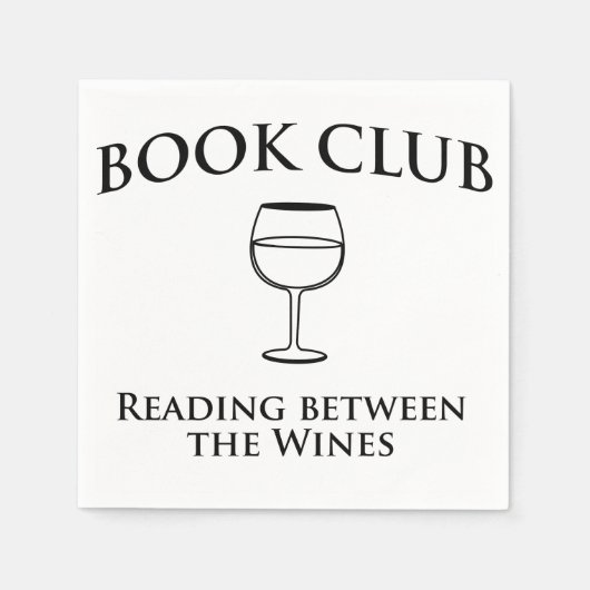 Serviette En Papier Book Club Reading Between Wines (Devant)