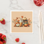 Serviette En Papier Bookish Fall (En situation)