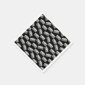 Serviette En Papier Boombox de musique Imprimer Boombox Motif d'art No (Coin)