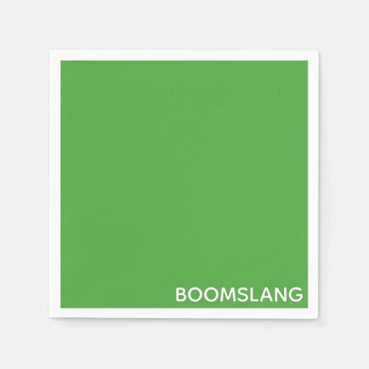 Serviette En Papier Boomslang green color (Devant)
