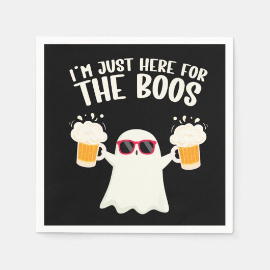 Serviette En Papier Boos Beer Tipsy Ghost Adultes (Devant)