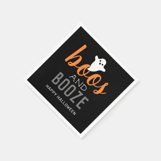 Serviette En Papier Boos et Booze Halloween Party (Coin)