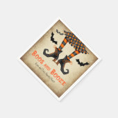 Serviette En Papier Boos et Booze Whimsical Halloween Party (Coin)