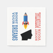 Serviette En Papier Booster de rêve et Rocket potentielle (Devant)