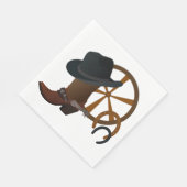 Serviette En Papier Boot de fête d'anniversaire de Cowboy Scottin (Coin)