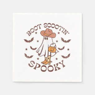 Serviette En Papier Boot Scootin Éffrayant, Halloween de l'Ouest, auto
