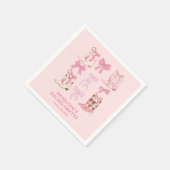 Serviette En Papier Boots & Bows Pink Cowgirl Bachelorette (Coin)