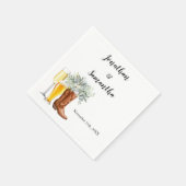 Serviette En Papier Boots Bubbles & Brews Mariage Eucalyptus (Coin)