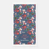 Serviette En Papier Boots de Père Noël mignonne Boules Red Holly Berri (Devant)