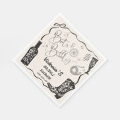 Serviette En Papier Boots et Bubbly Country Fête des mariées occidenta (Coin)