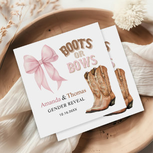 Serviette En Papier Boots or Bows Western Genre Reveve
