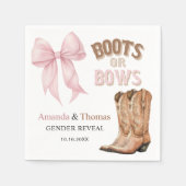 Serviette En Papier Boots or Bows Western Genre Reveve (Devant)