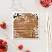 Serviette En Papier Boots rustiques Cowgirl Fête des mariées occidenta (En situation)