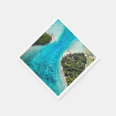 Serviette En Papier Bora Bora - Chemin Vers L'Océan (Coin)