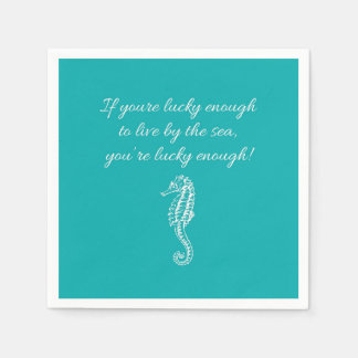 Serviette En Papier Bord de mer Coastal cocktail serviettes de plage