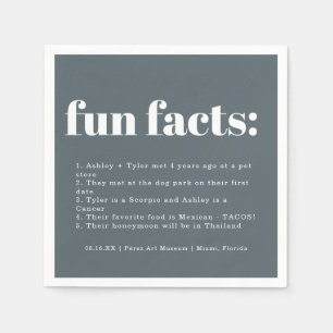 Serviette En Papier Bord de mer Ocean Glass   Mariage Fun Fun Facts