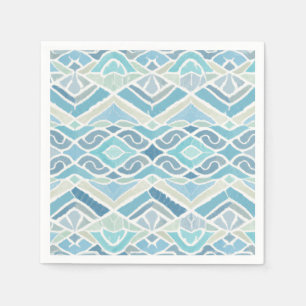 Serviette En Papier Bord de mer/plage/bleu marine