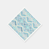 Serviette En Papier Bord de mer/plage/bleu marine (Coin)