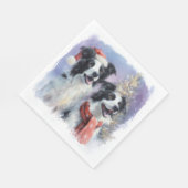 Serviette En Papier Border Collie Christmas Paper Napkin (Coin)