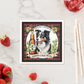 Serviette En Papier Border Collie IPA  (En situation)