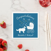 Serviette En Papier Bordure Collie Chien Baby shower Chien Chien Chiot (En situation)