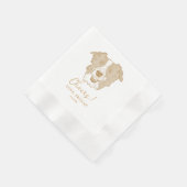 Serviette En Papier Bordure Collie Chien Cheval Personnalisé Serviette (Coin)