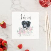 Serviette En Papier Bordure Collie Chien Mariage Cocktail Serviettes (En situation)