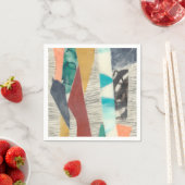 Serviette En Papier Bordure couleur II (En situation)