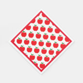 Serviette En Papier Bordure rouge Motif (Coin)