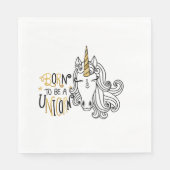 Serviette En Papier Born Unicorn Birthday (Devant)