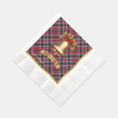 Serviette En Papier Borthwick Noël Tartan personnalisé (Coin)