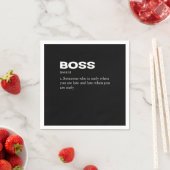 Serviette En Papier Boss Funny Définition Joyeux Boss's Day (En situation)