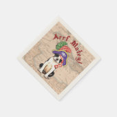 Serviette En Papier Boston Terrier Pirate (Coin)