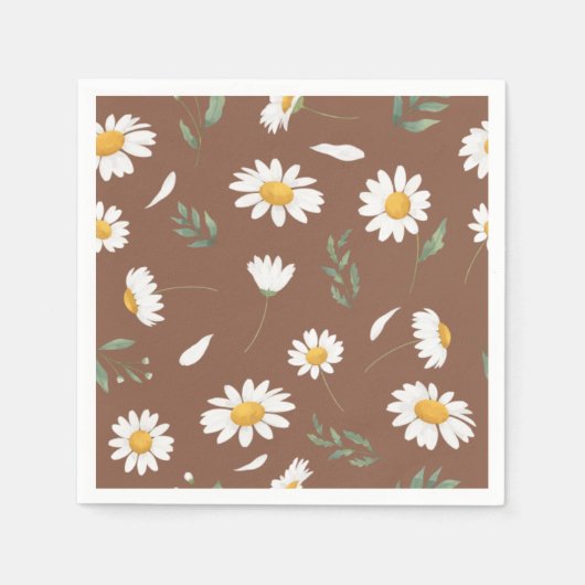 Serviette En Papier Botanical Paper Napkins, Flower Print Napkins (Devant)
