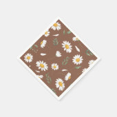 Serviette En Papier Botanical Paper Napkins, Flower Print Napkins (Coin)